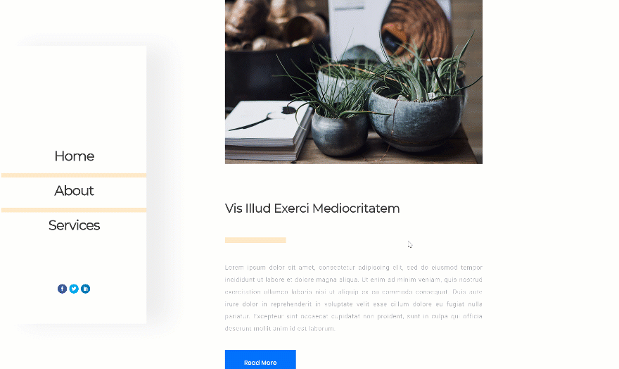 Creating Custom Column Side-Navigation for One-Pagers with Divi