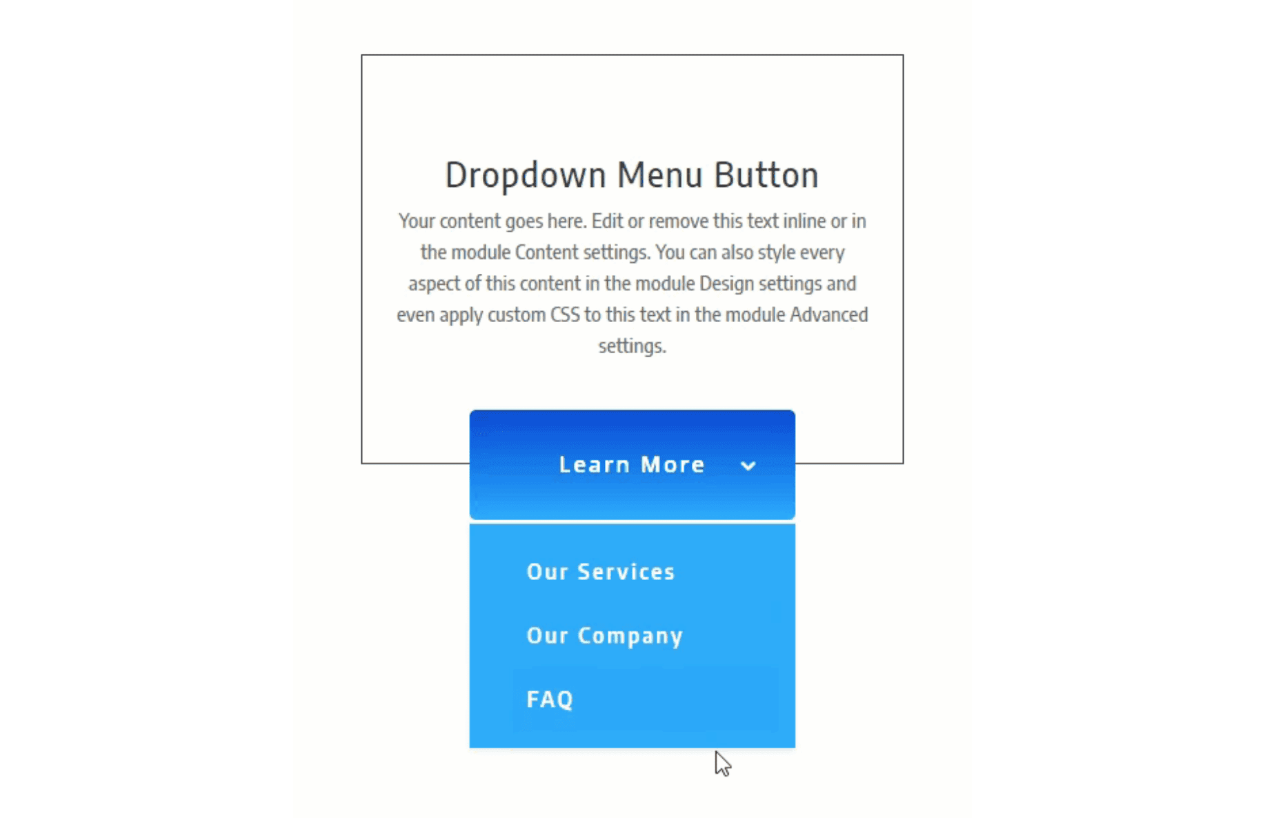 How to Create a Dropdown Menu Button Using Divi’s Fullwidth Menu Module