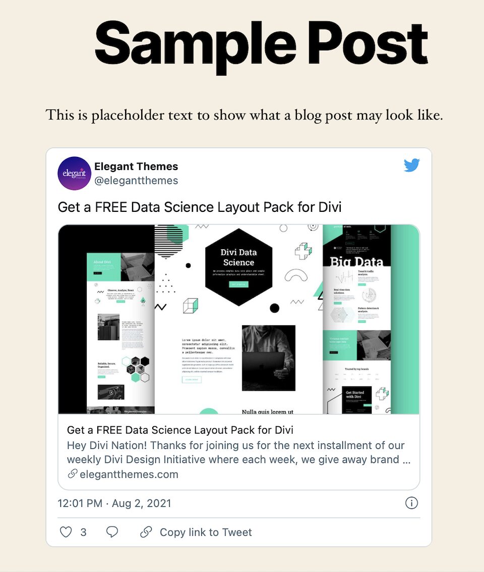 How to Use the WordPress Twitter Embed Block