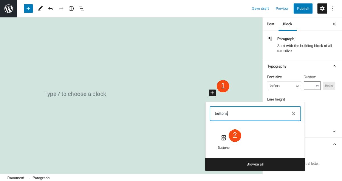 How to Use the WordPress Buttons Block