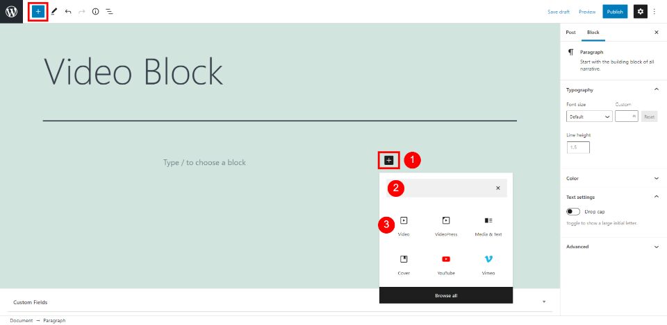 How to Use the WordPress Video Block
