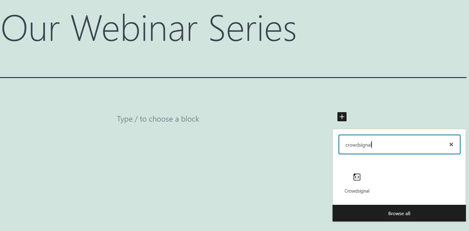 How to Use the WordPress Crowdsignal Embed Block