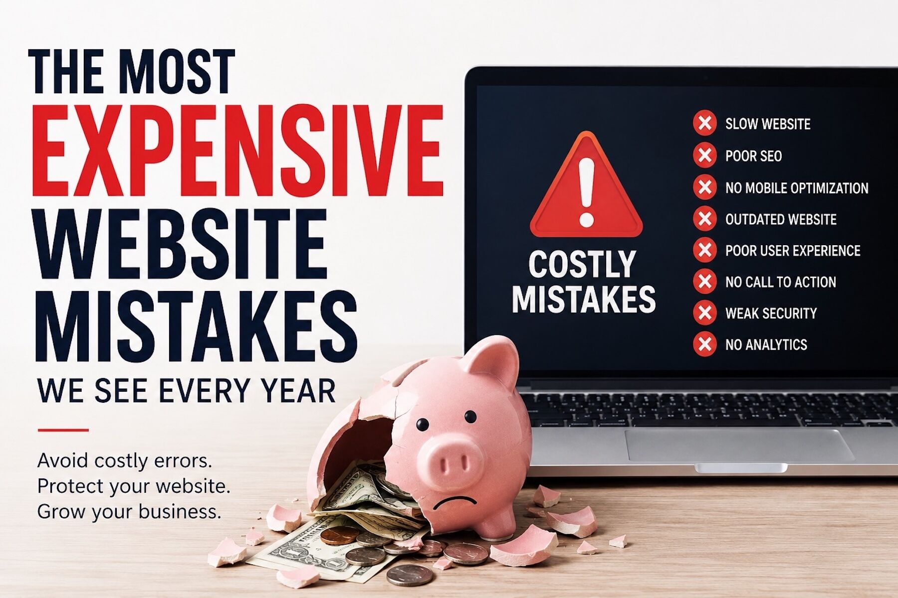 The Most Expensive Website Mistakes We See Every Year